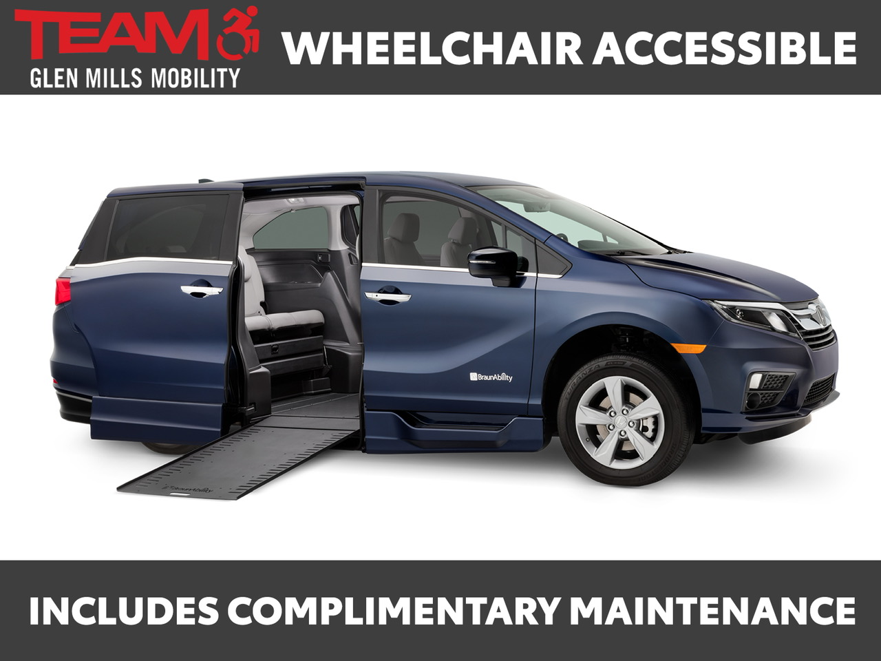 2023 Honda Odyssey Elite with wheelchair ramp
